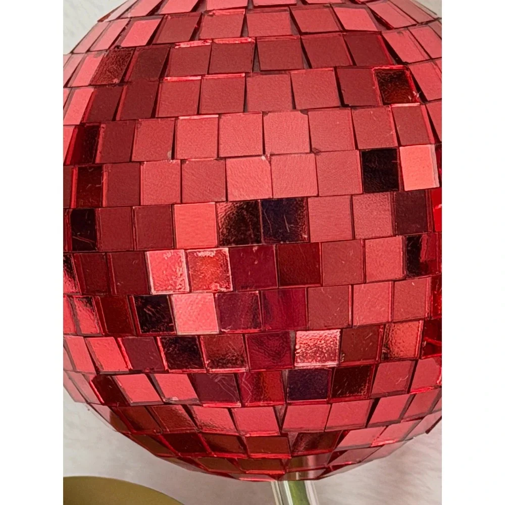 Cherry Disco Ball Art Red Hanging Retro Reflective Mirror Decoration 8
